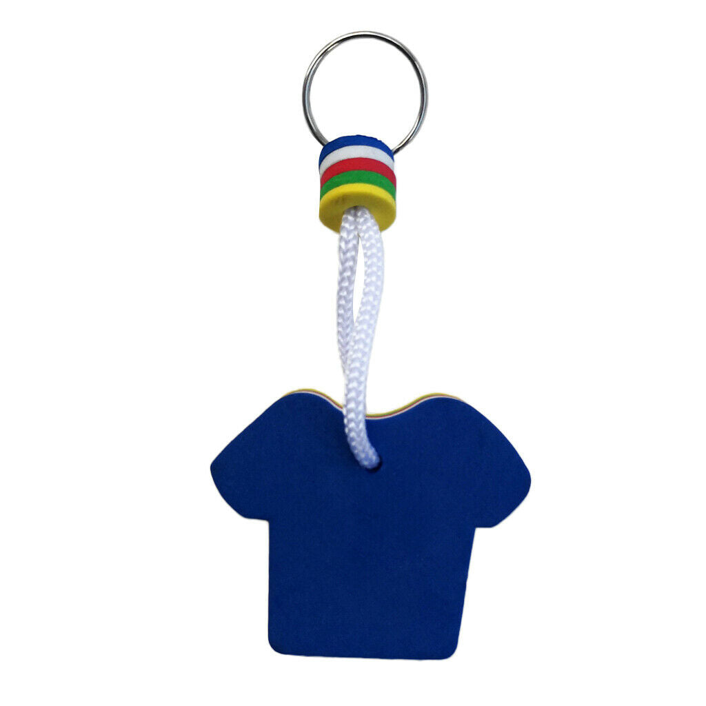 10X EVA Foam Floating Keyring for Boating Yachting Sailing Swim T Shirt Shape