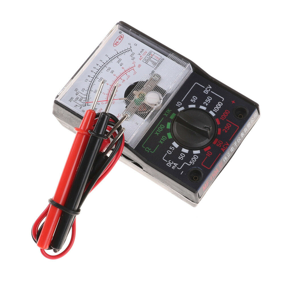 1000V Voltmeter DC/AC 250mA Ammeter Ohm 1K Resistance Meter Analog Multime WF