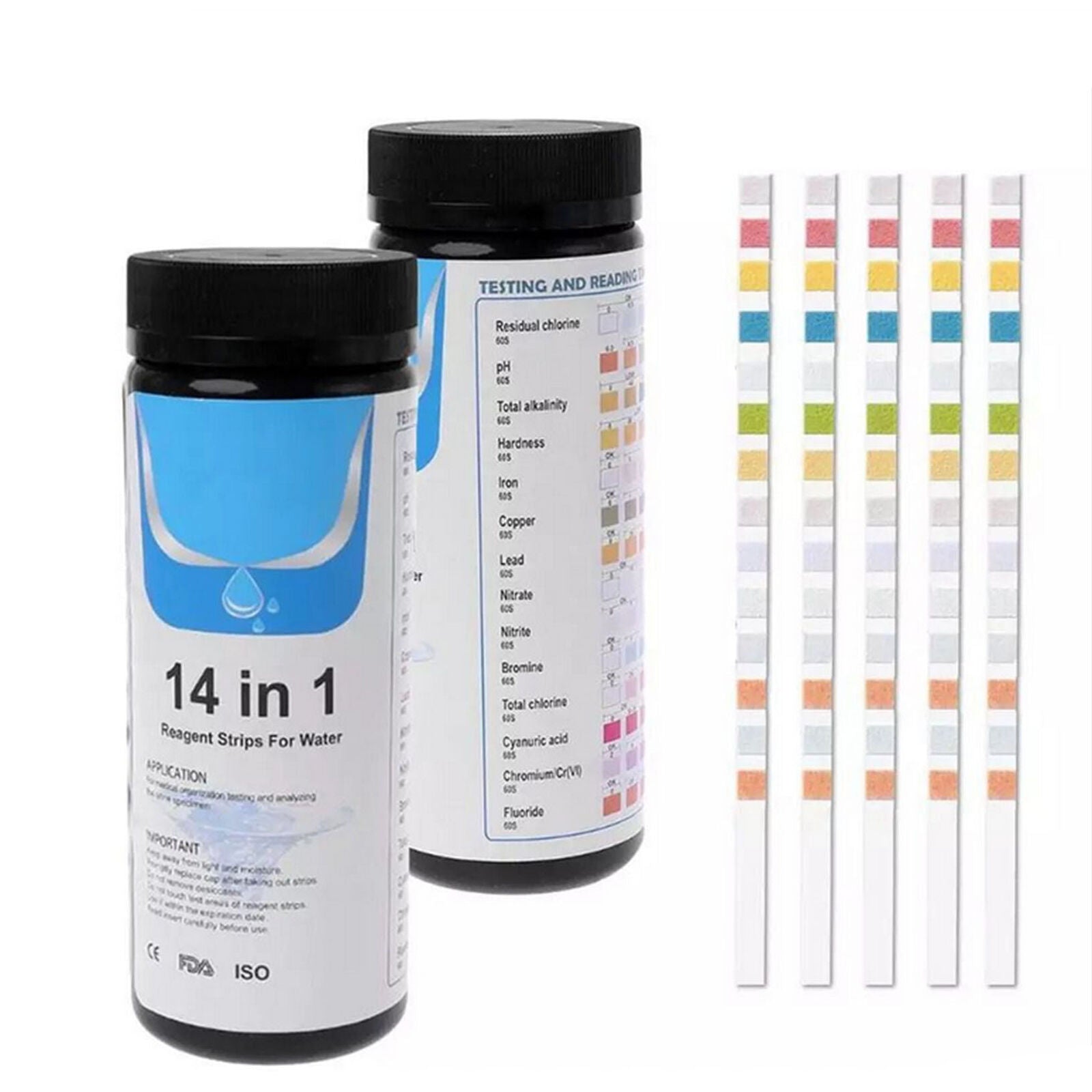 14 In 1 Water Test Strips Kit,Home Drinking Water & Poole Well & Tap Quality