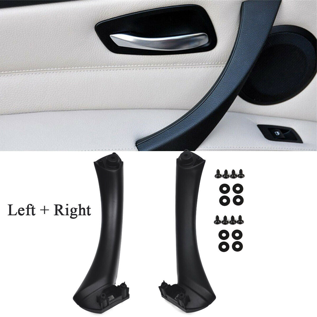 Door Panels Handle Pull Left & Right Side For BMW E90 E91 3-Series 323 328 335