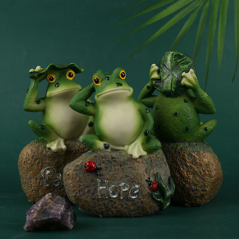Frogs Garden Statues Sculptures Garden Yard Frogs Landscaping Stone Ornam.l8