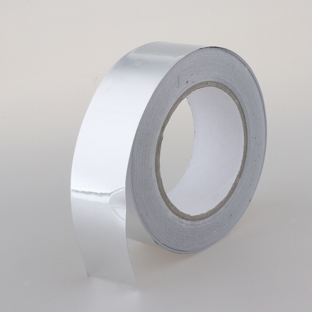 1 Roll Aluminum Foil Tape Sealing Radiation Shield Adhesive Tape 50mmx50m