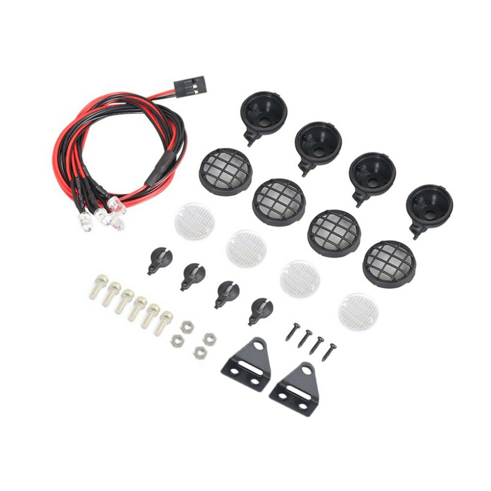 RC 4Led Metal Roof Lamp Kit for Axial SCX24 AXI00001 Vehicles Car Upgrade