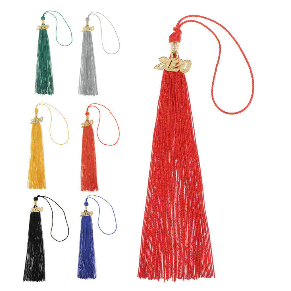 7pcs 2020 Graduation Cord Honor Cord Tassel Cord 16" for Academic Apparel