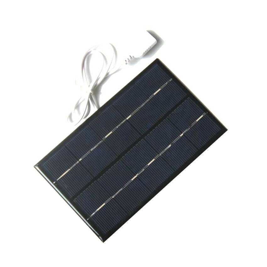 Portable Travel 2W 5V USB Solar Panel Charger USB Port Cellphone Solar Generator