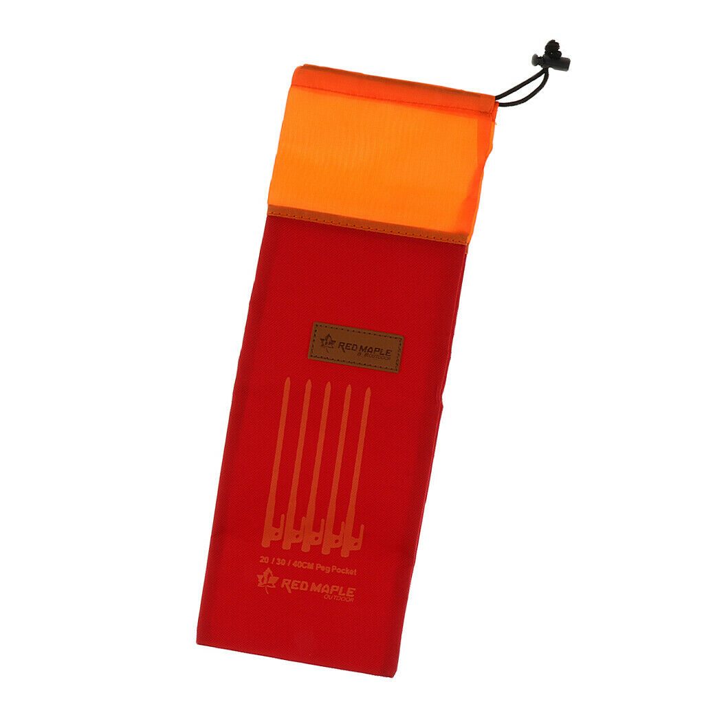 2X Outdoor Camping Tent Pegs Nails Stake Storage Drawstring Bag Case Pouch M