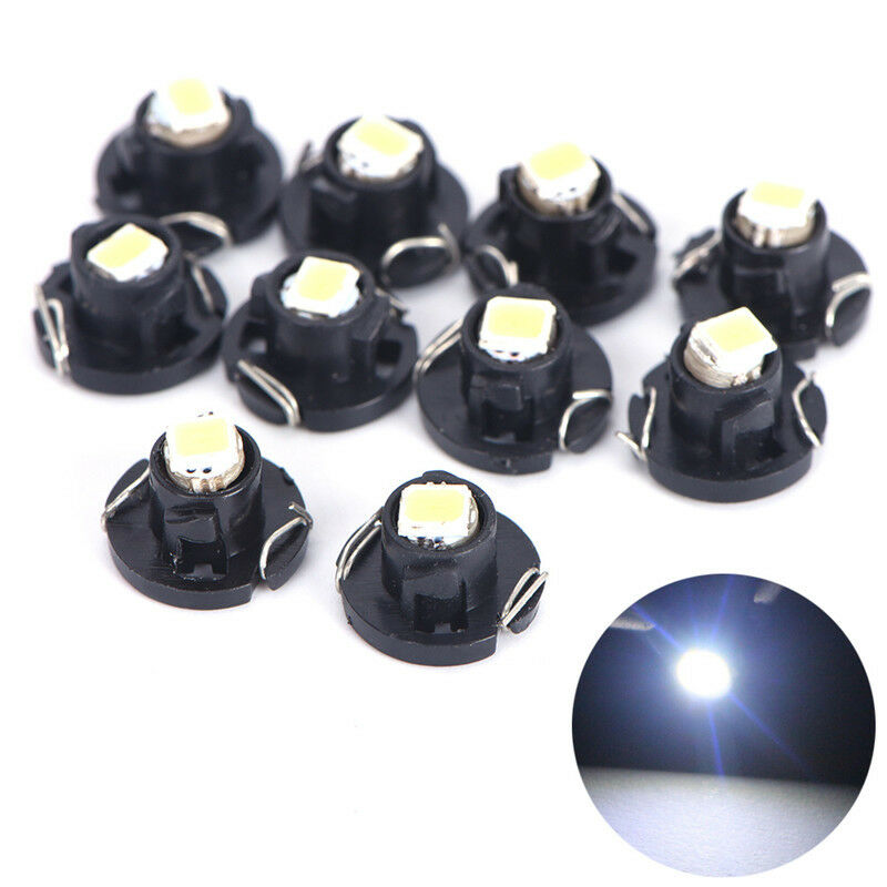 10X T3 Wedge 1 SMD 1210 LED Car Bulbs HVAC Climate Control Lights Super WhiteBDA