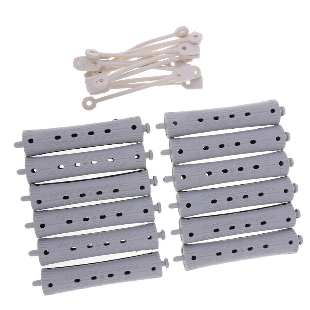 72Pcs Non-Slip Plastic Perming Rods Waves Bang Pin Curls Perm Rollers for Barber