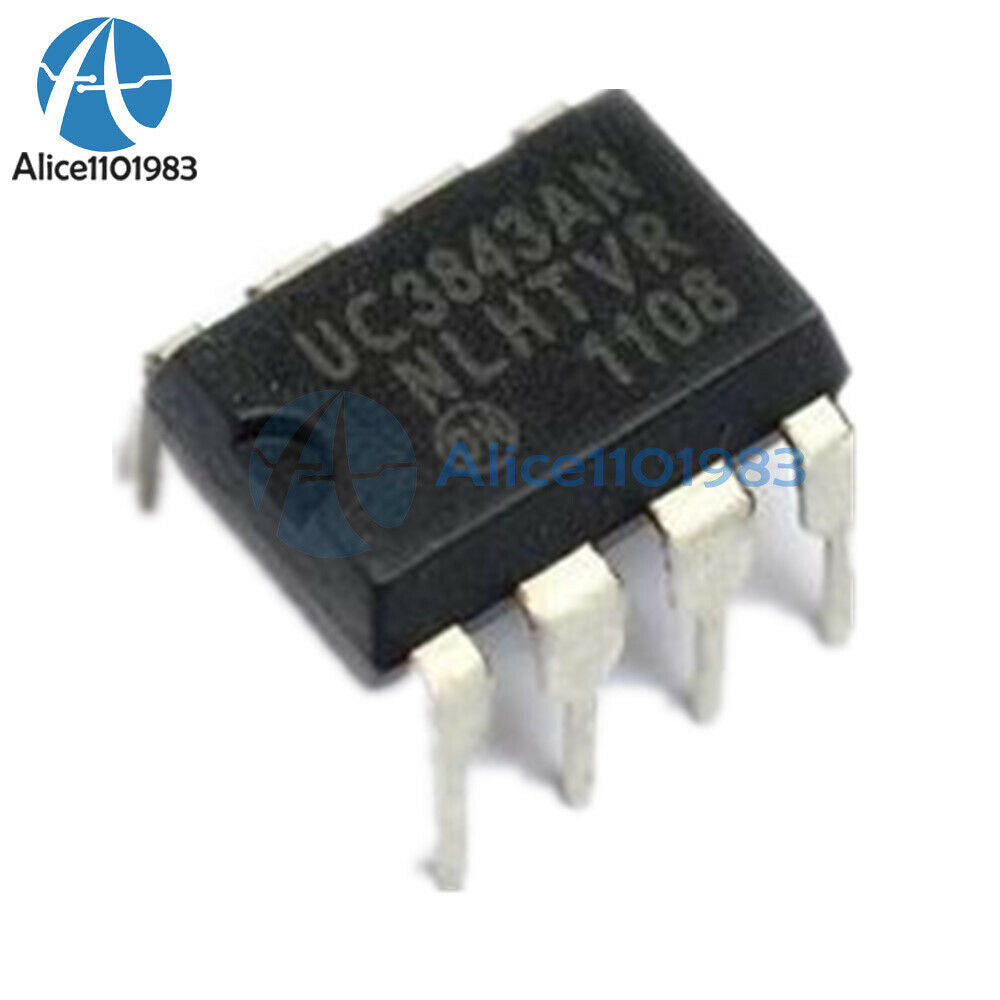10PCS UC3843AN UC3843 ON 3843 DIP-8 PWM Controller NEW IC