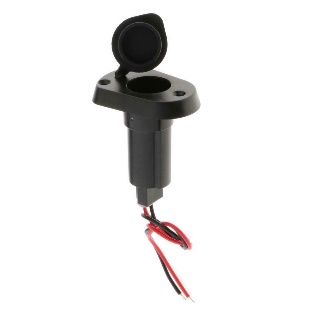 Marine Boat 2-Prong Stern Light Top Socket Plug-in Base Round  Cover