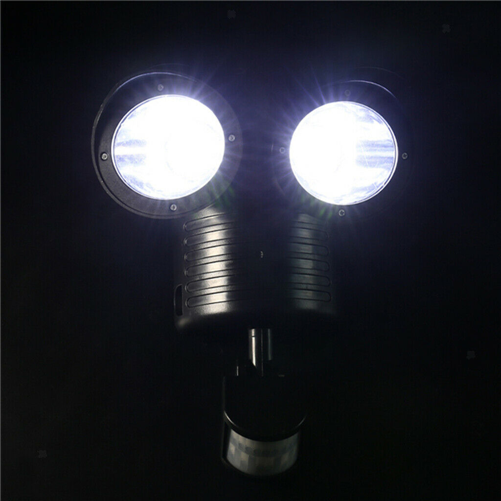 Detector Solar Spot Light Motion Sensor Outdoor 22 LED Floodlight Black