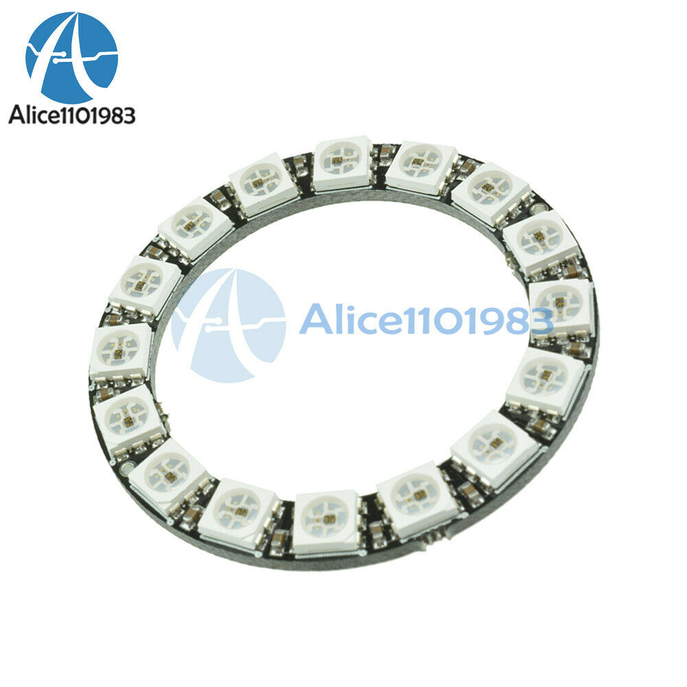 2PCS RGB LED Ring 16Bit WS2812 5050 RGB LED + Integrated Drivers For Arduino DIY