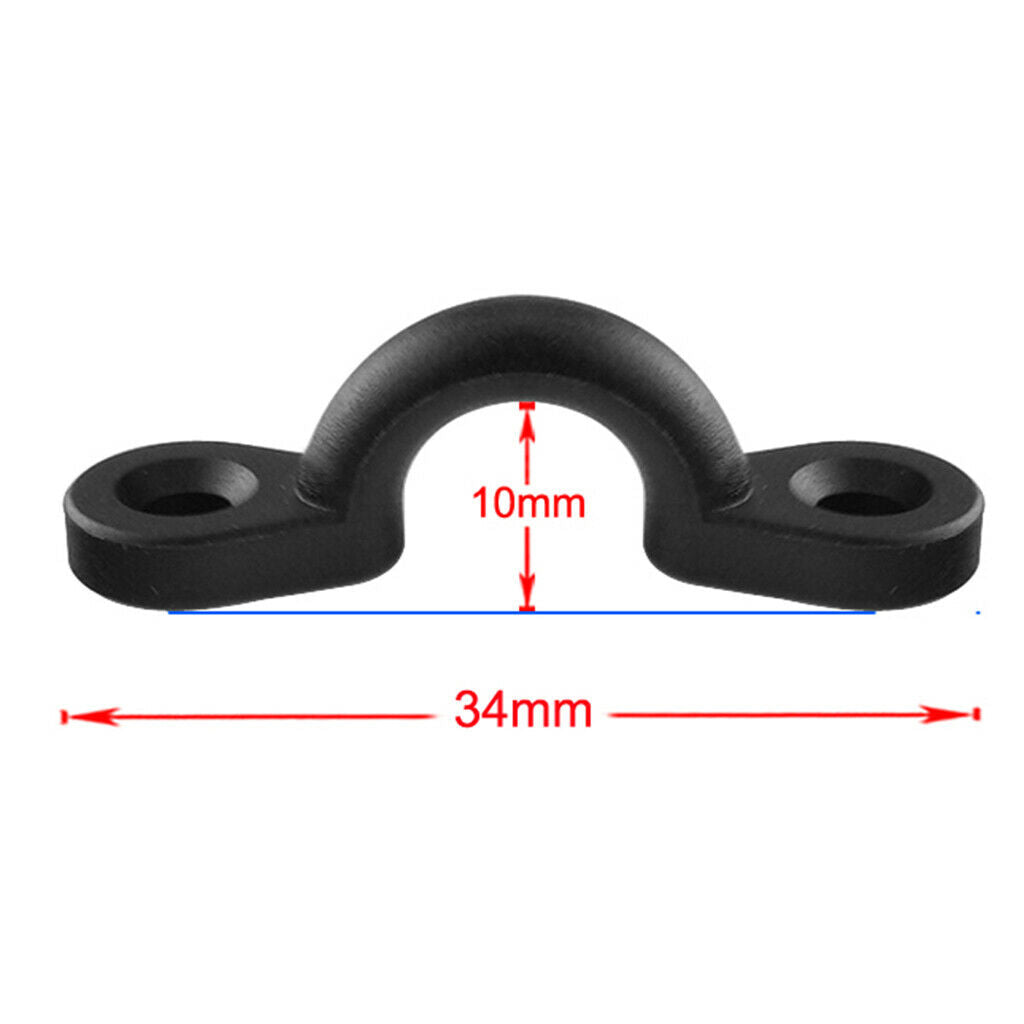 10 Pcs Stainless Steel Eye Pad Metal Stapler Ring Carabiner With Spring Closure