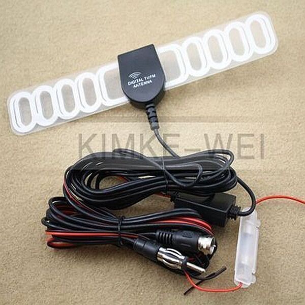 Car TV Digital DVB-T FM Antenna Amp Booster F connector