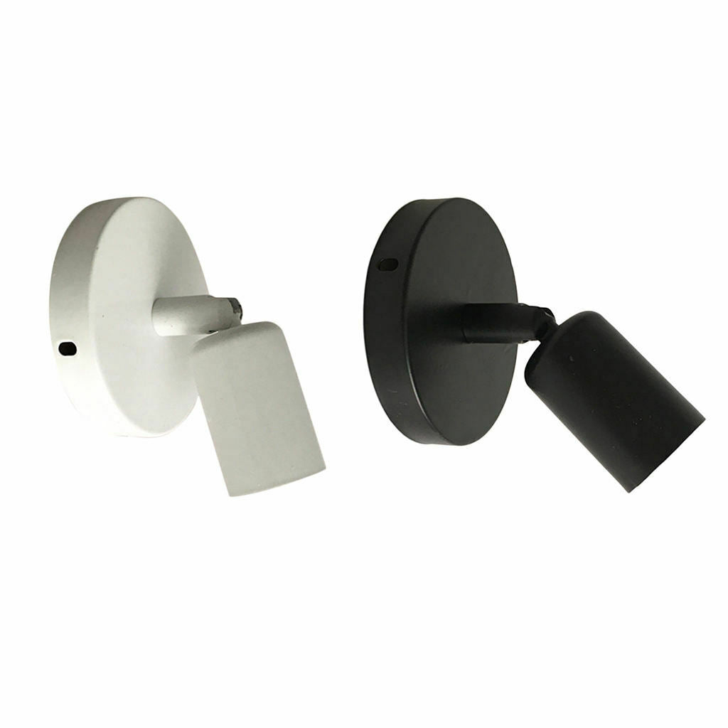 Universal E27 Wall plug-in Screw Base Light Bulb Lamp Socket Holder White