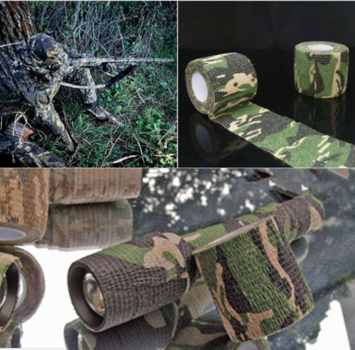 Practical Camo Gun Hunting Waterproof Camping Camouflage Stealth Duct Tape Wrap/