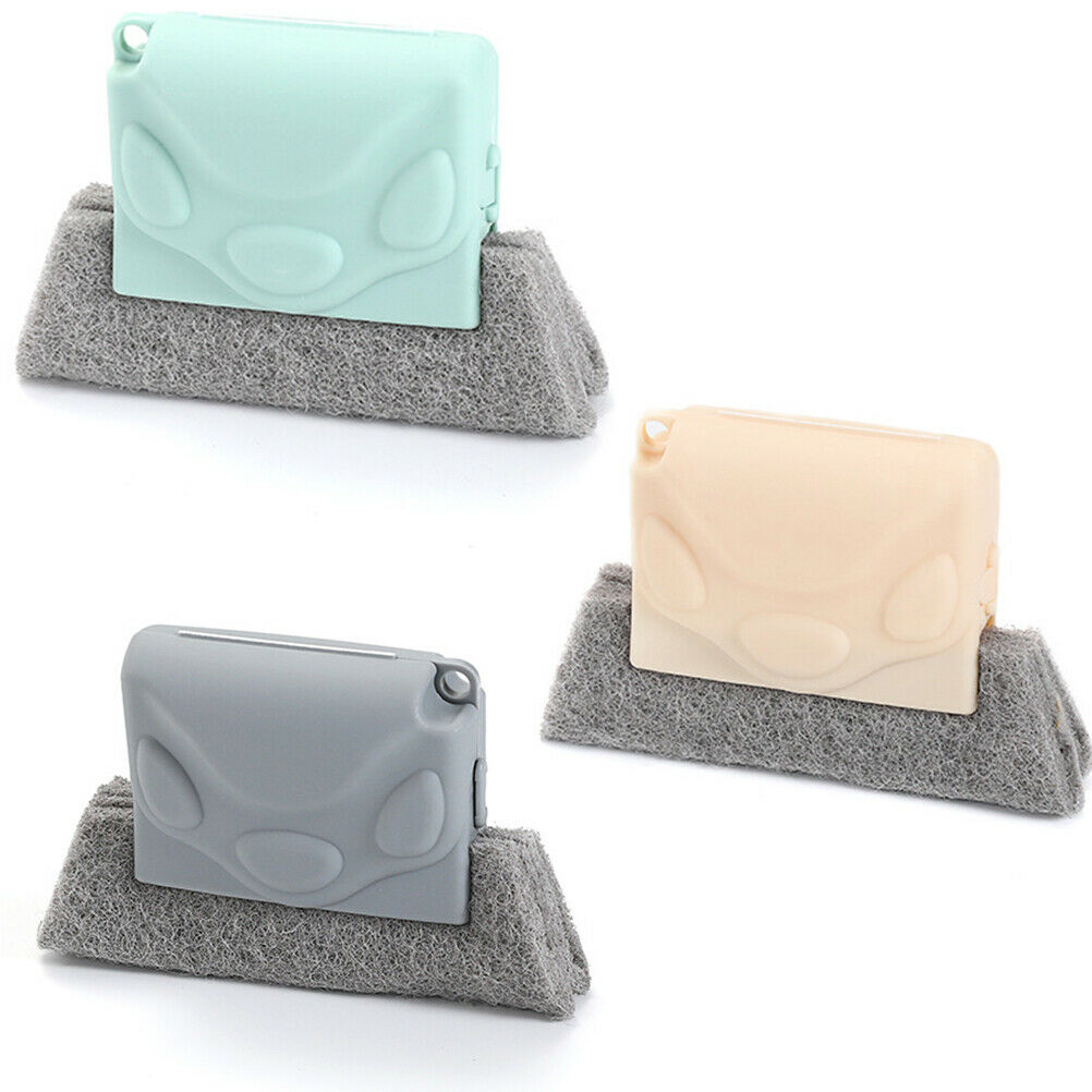 3Pcs/set Home Window Groove Cleaning Brush Kitchen Sponge Cleaning Brush Tools
