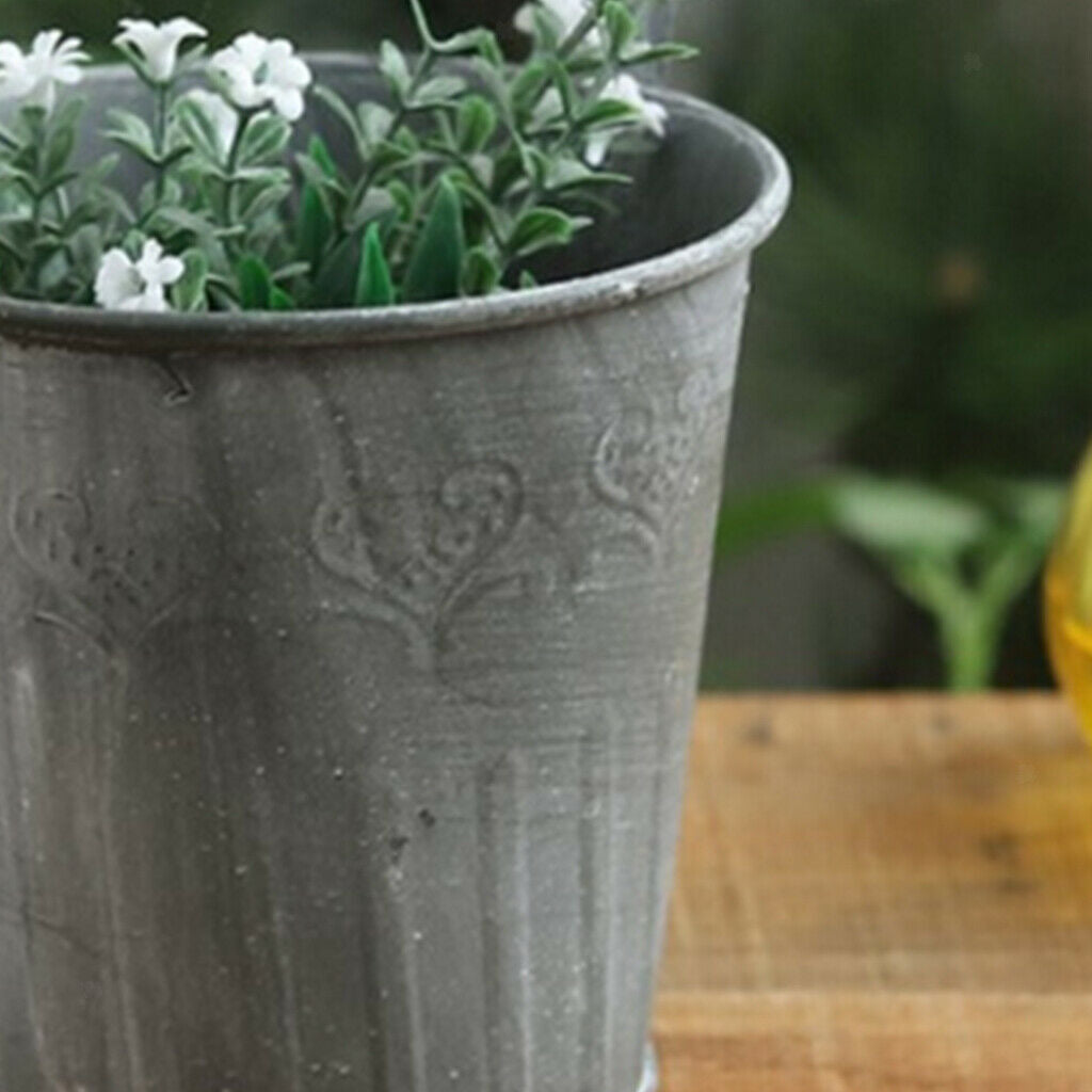 Hanging Pot Plant Pot Iron Flower Pot Planter with Hook for Balcony Garden