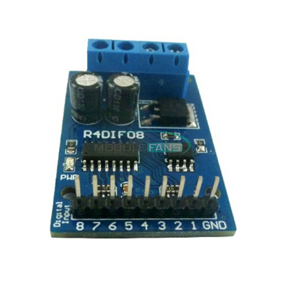 DC 12V 8-Channel Digital Input Module RS485 Modbus RTU Switch Acquisition Board