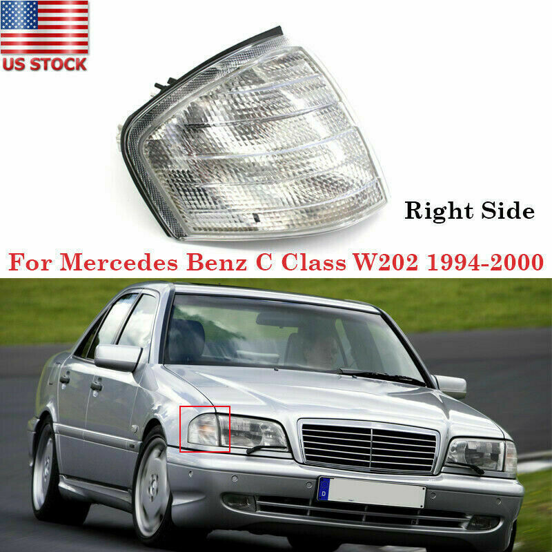 Clear Turn Signal Light Passenger Side Housing fits Mercedes C Class W202 94-00