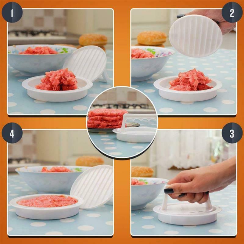 Food-Grade Plastic Hamburger Meat Grill Burger Press Round Shape Burger P.l8