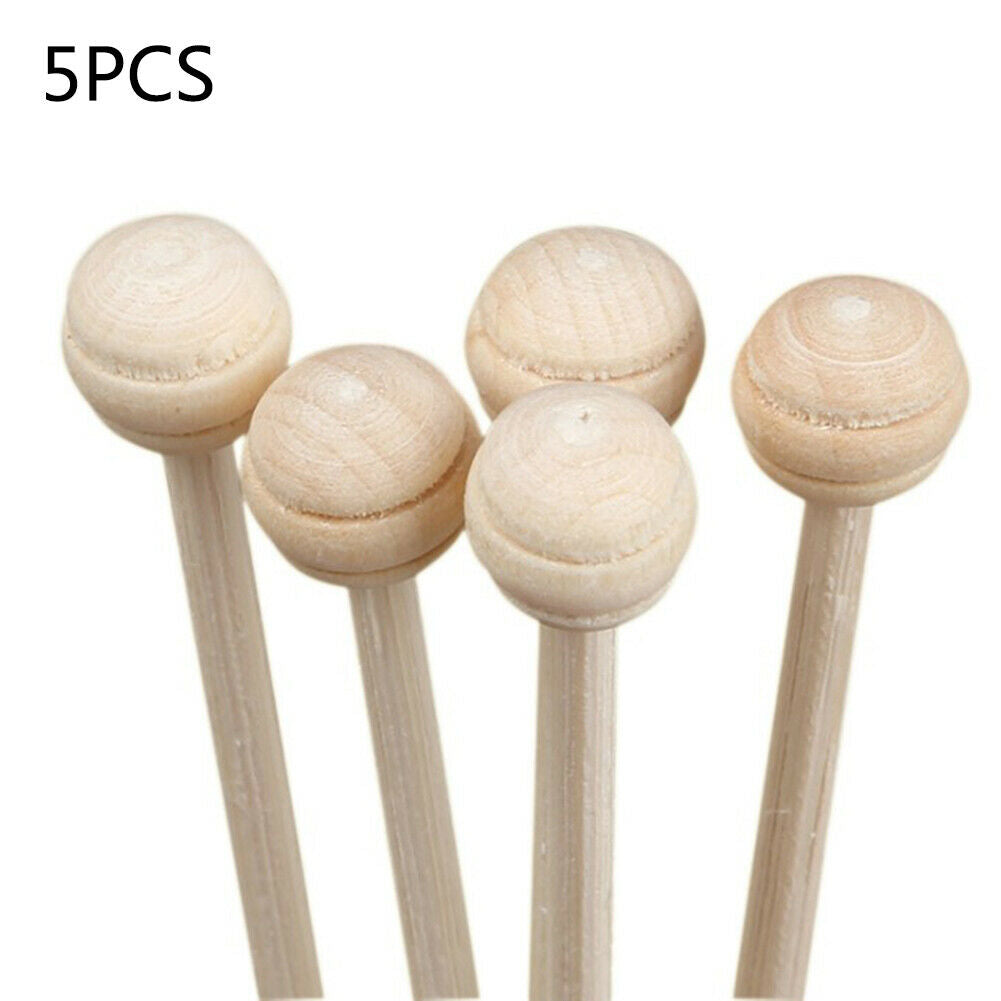 5pcs Wooden Ball For Fragrance Diffuser Rattan Replacement Sticks Rod Modern
