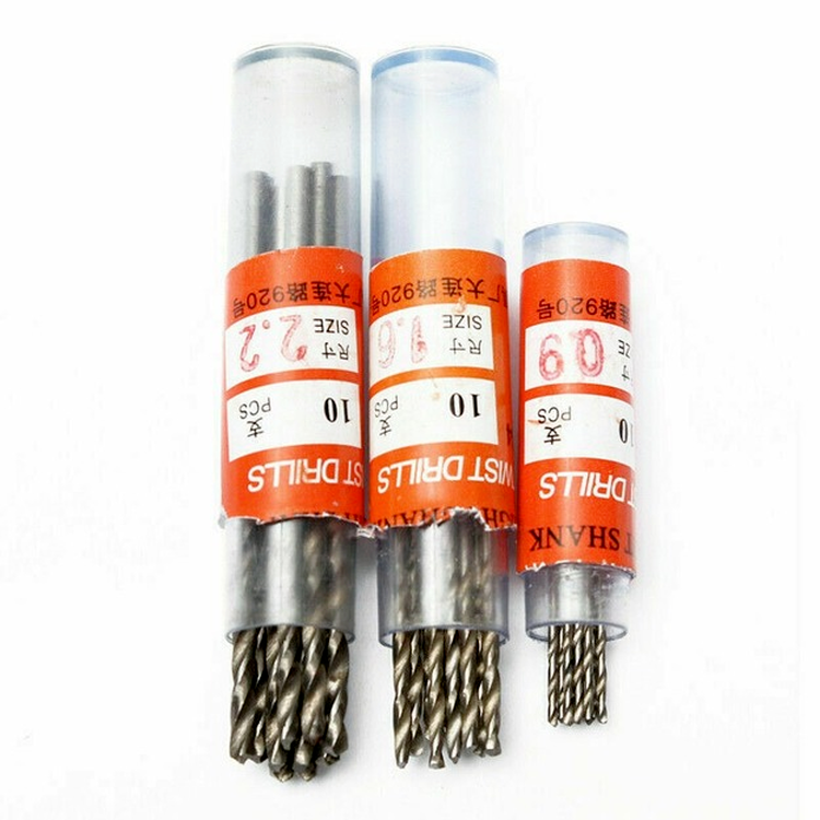 60x Micro HSS Straight Shank Twist Drill Bits Steel Tool Set 0.5mm-1.2mm