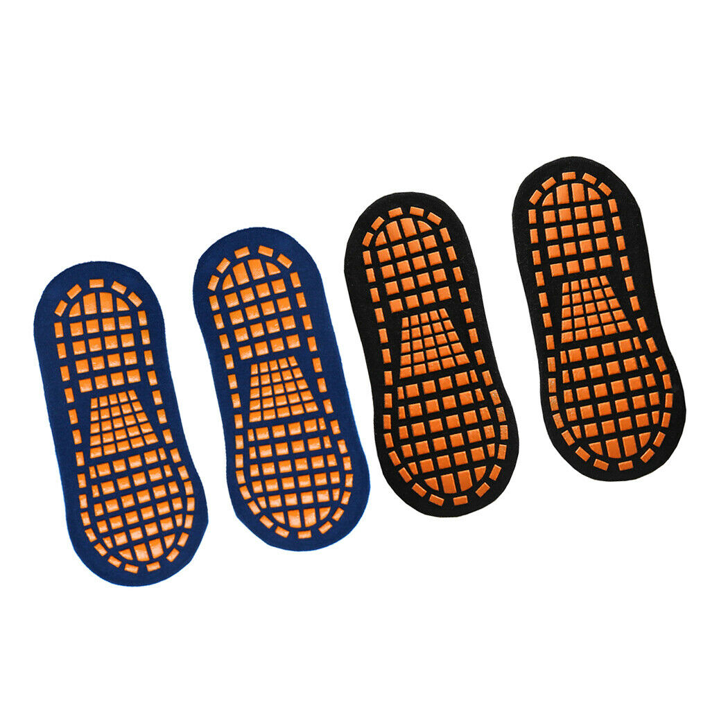 2 Pairs Teens Adults Anti-slip Yoga Pilates Barre Grip Ankle Crew Socks