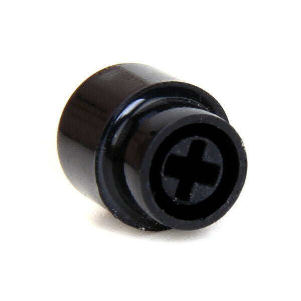 3x 5Pcs Black Plastic  Switch Tip Guitar Knob Barrel Type
