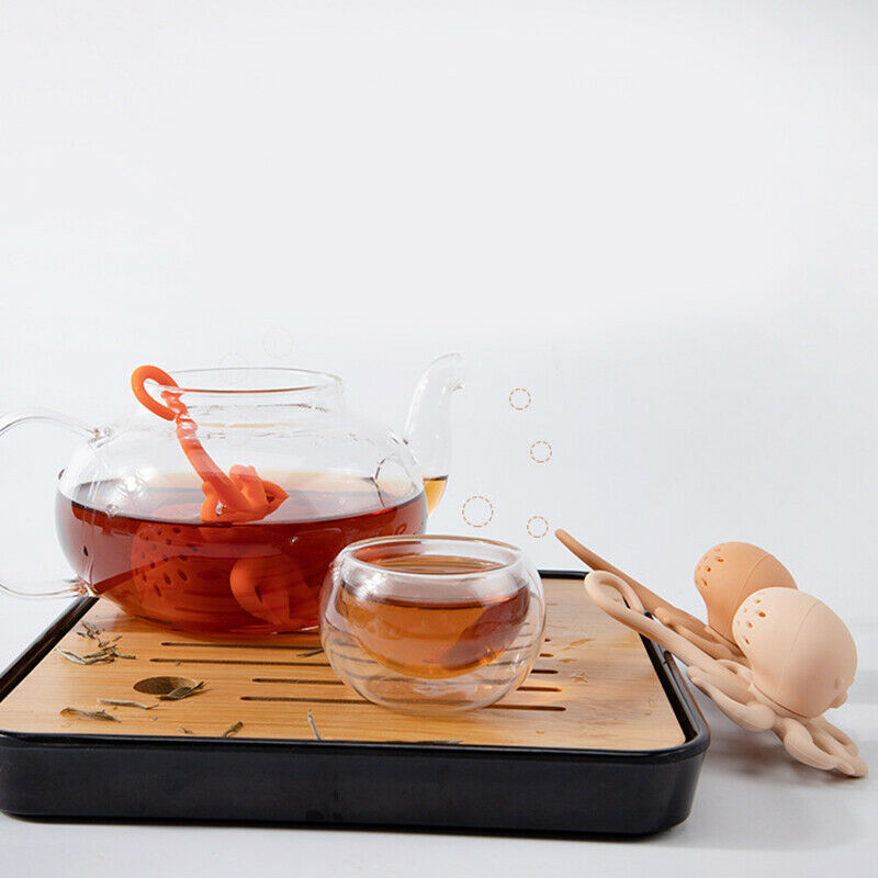 3Pcs Octopus Silicone Tea Maker, Creative Octopus Tea Bag, Silicone Animal TN5F3