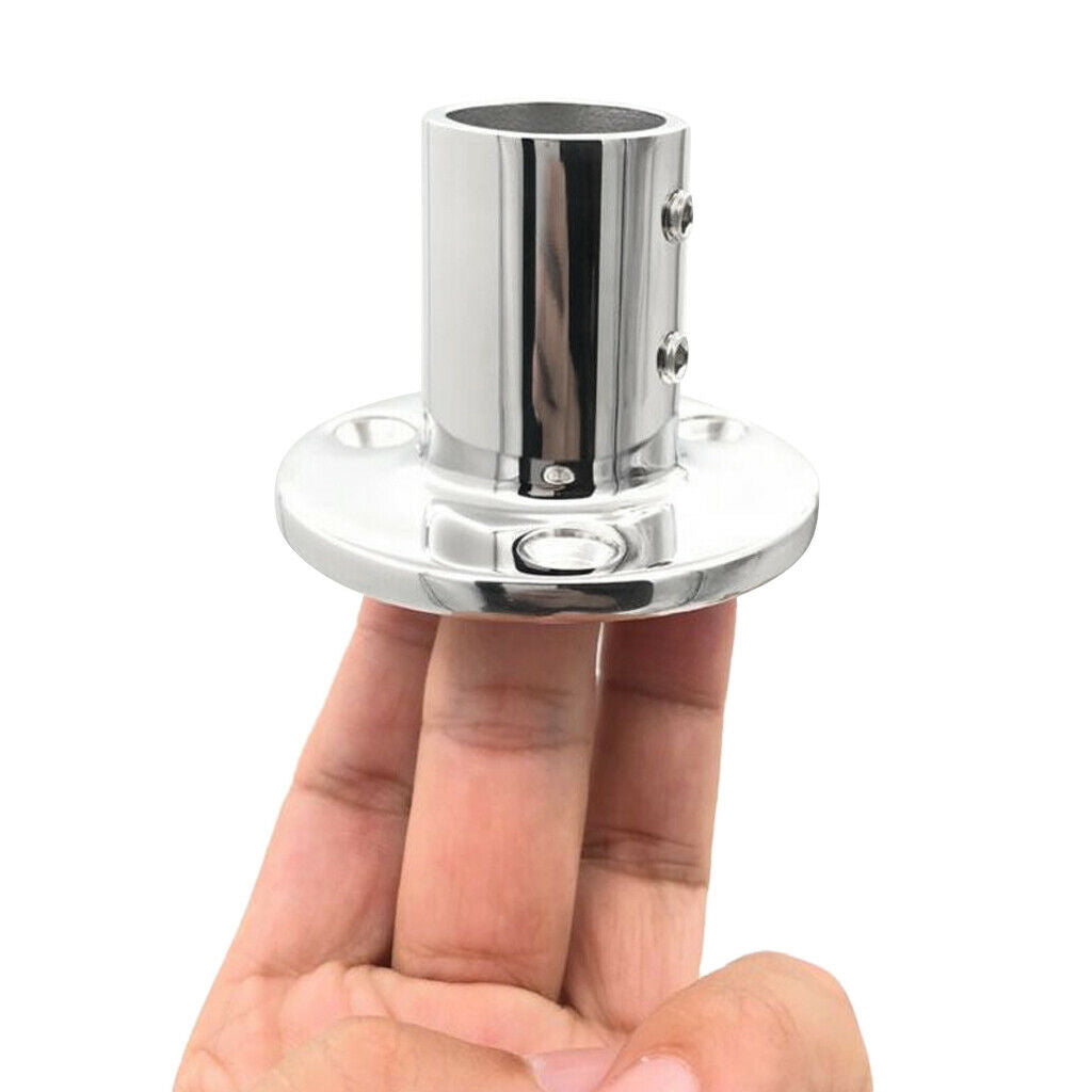 Stainless steel boat handrail fitting 25mm 90 degree round post foot