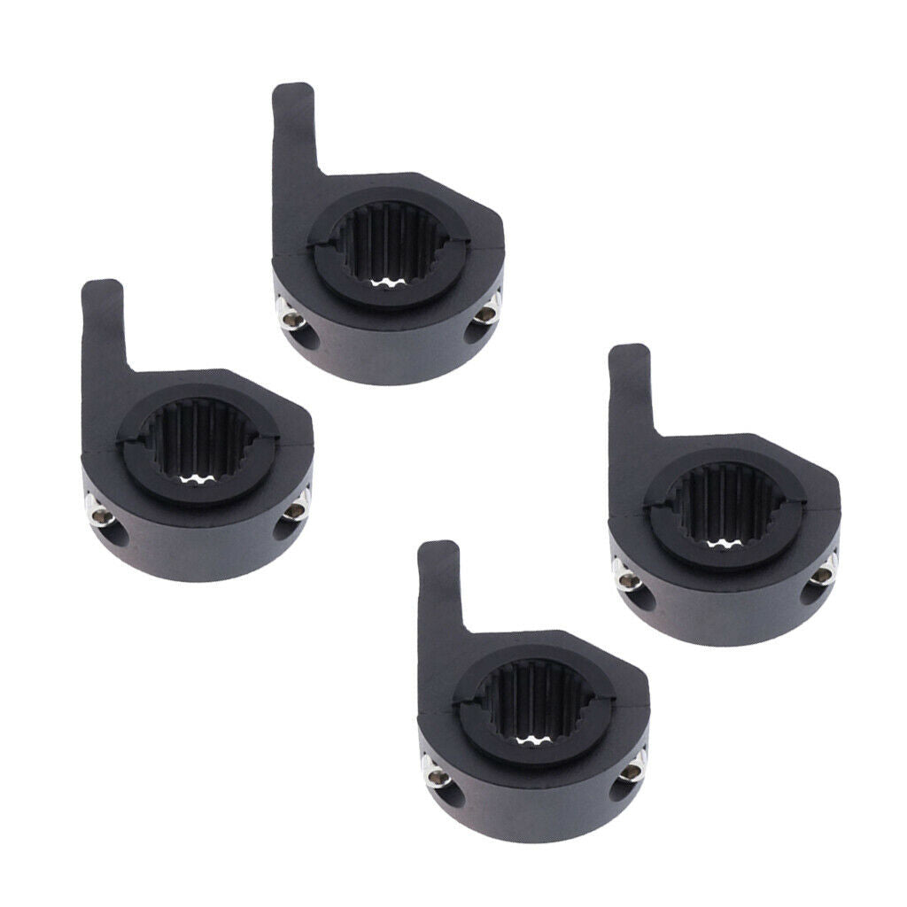 4 x Motorcycle Crash Bar Guard, Fog Light Clamp Bracket Water Resistance