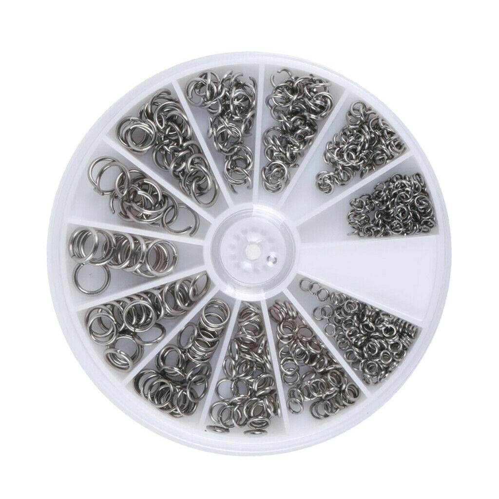 500 lot Assorted Open Jump Rings Box Connector DIY Jewelry Making Findings