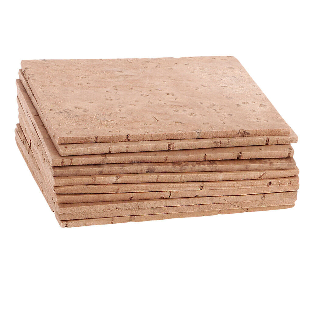 10 Pieces Saxophone Neck Cork Sheets for Soprano/Tenor/Alto Sax DIY Parts