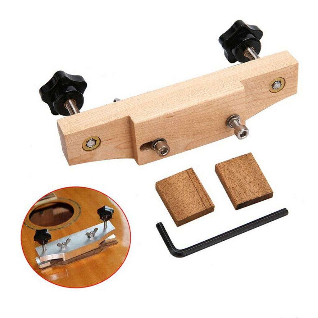 Maple Wood Acoustic Guitar Bridge Clamp Set Luthier Tools 1.45x6.02x0.94inch