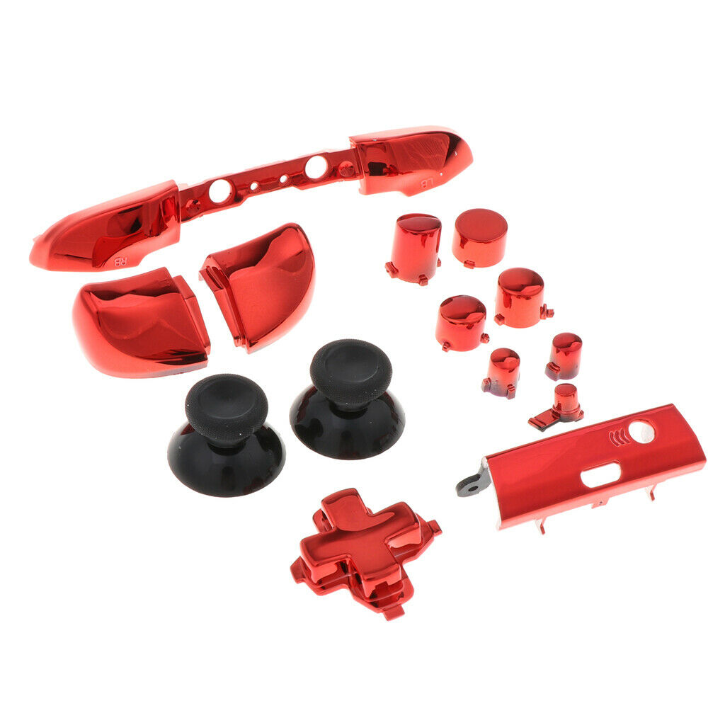 Replacement Buttons Bumpers Triggers for Xbox   S Controller- Red