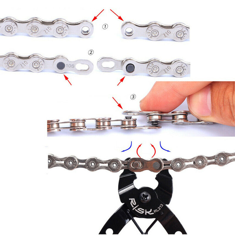 Bicycle Steel Missing Link Bike Chain Joining Links  Connector Joint - 6 7 8
