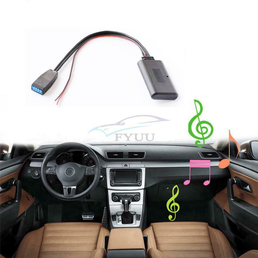 1PCS 10-pin Car Radio Wireless Bluetooth AUX Audio Adapter For BMW E46 3 Series