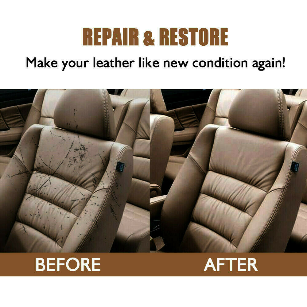 Black Leather Vinyl Repair Kit For Furniture, Couch, Car Seat, Sofa, Jacket 20ml