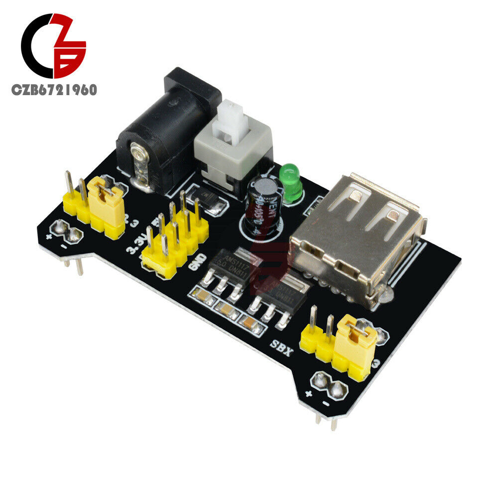 10PCS Breadboard Power Supply Module USB 3.3V/5V Fit For MB102 Breadboard