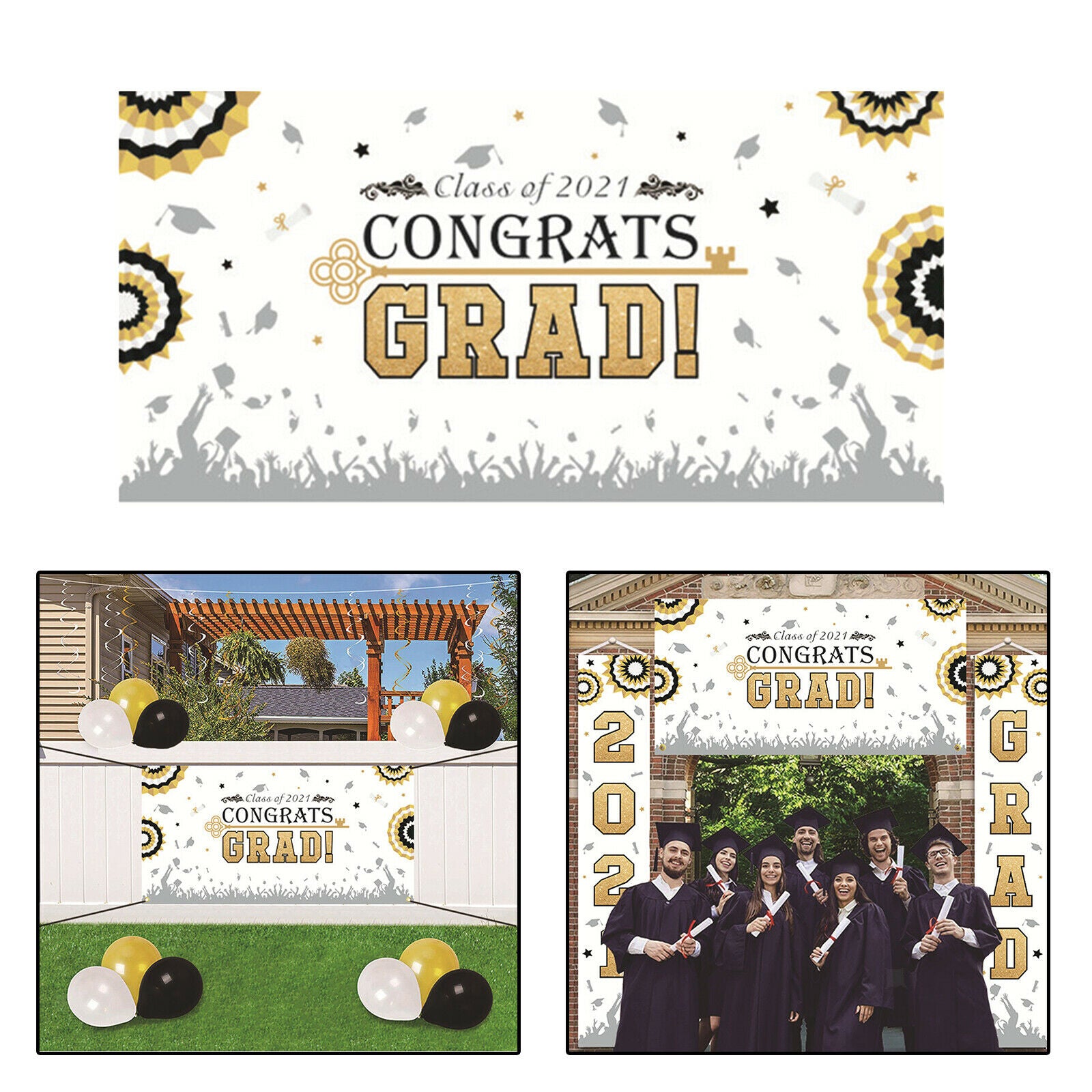 Graduation Signs Congrats Grad Graduation Party Decoration Party Supplies