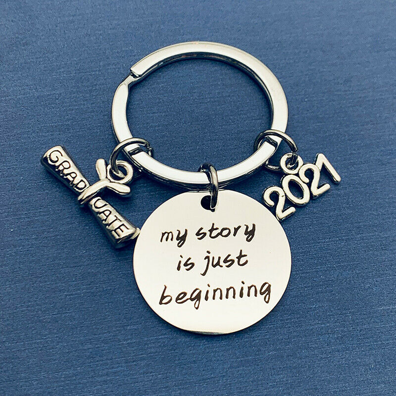 New 2021 Graduation Keychain Gifts My Story Is Just Beginning Key Chain Keyring