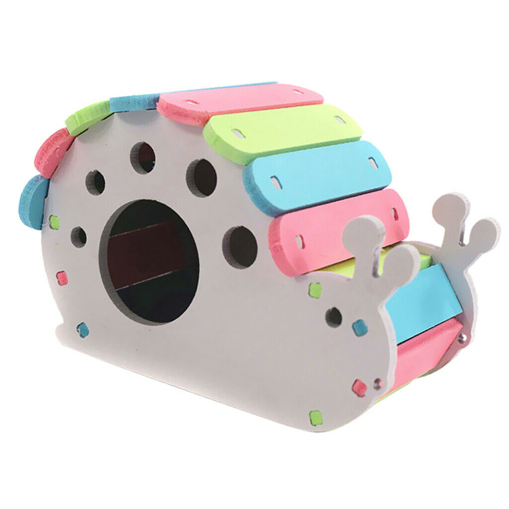 Colorful Pet Nest Bed Hut Adorable SNAIL House Hamster Squirrel Baby Rabbit