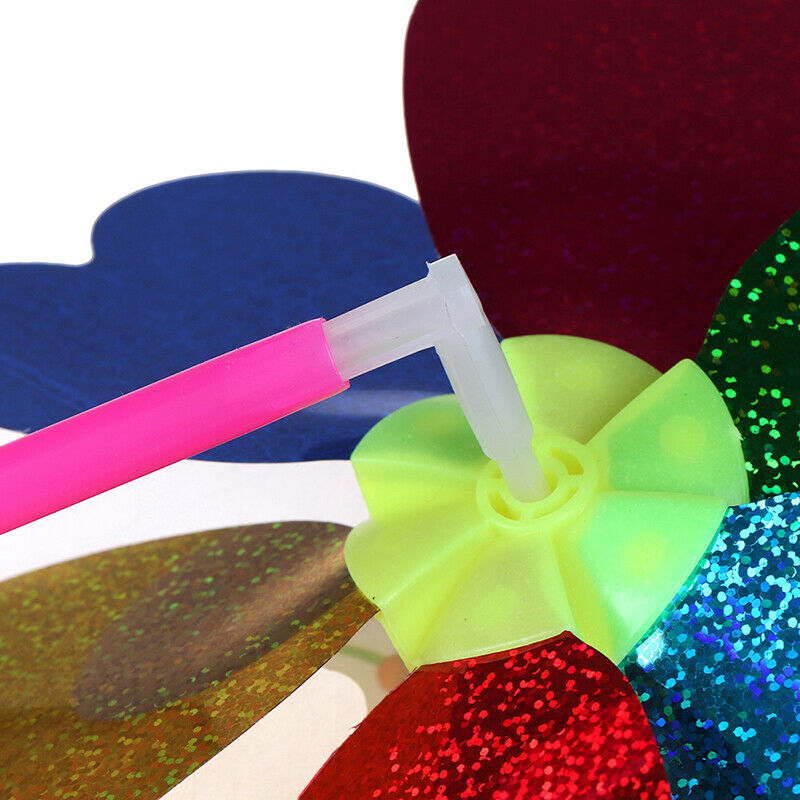 Colorful Sequins Windmill Wind Spinner Home Garden Yard Decoration Kids T.l8