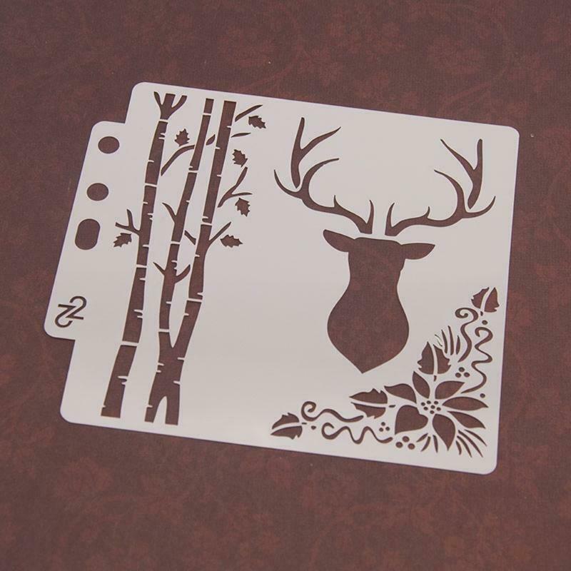 Different Airbrush Painting Stencil DIY Home Decor Scrapbooking Album Crafts Art