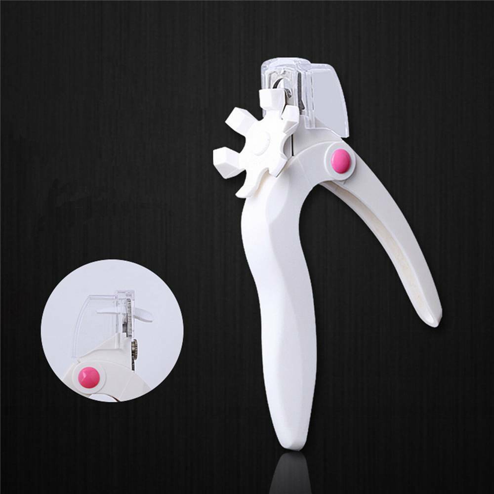 White Nail Art Nail Edge Clipper Cutter Acrylic Gel False Tips Manicure Tool