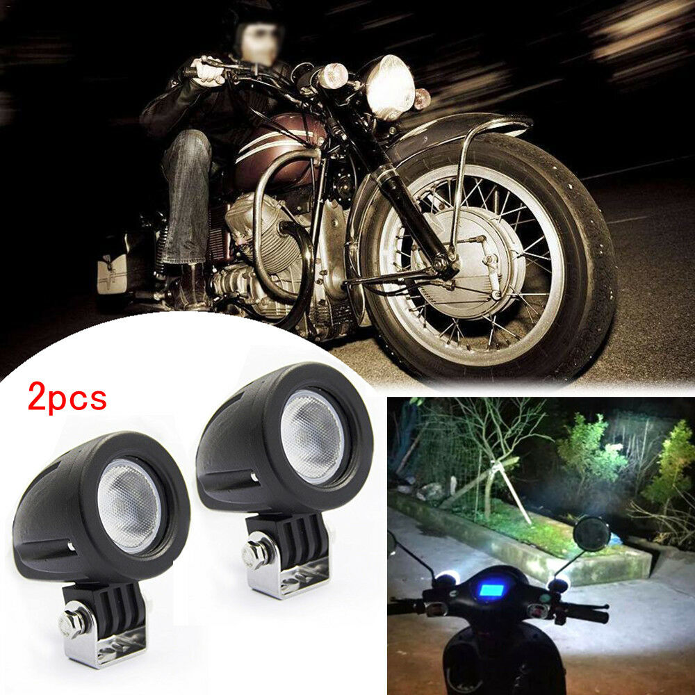 2X 10W LED Work Light Offroad Driving Fog Lamp Spot Motorcycle ATV UTV