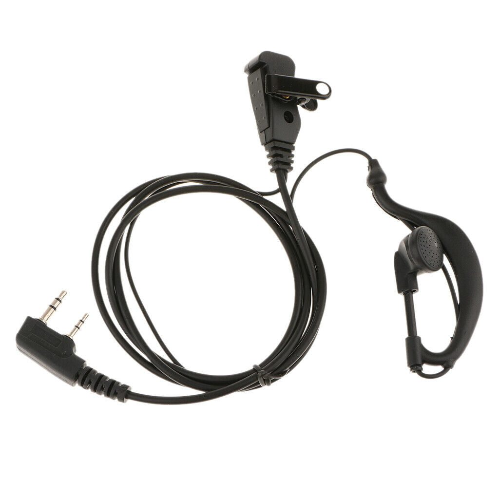 Clip Earpiece Headset Mic PTT For   Tk Series And Other 2 Pin