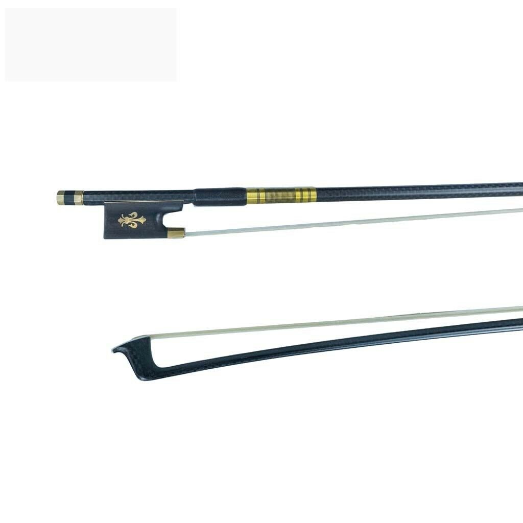 Long Service Life Advanced 4/4 Size Violin Bow Black Natural Horsetail Hair