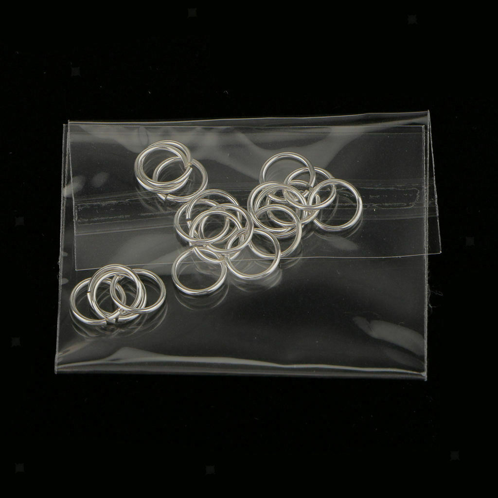 Lots 20pcs Jewelry Making Jump Rings Necklace DIY Split Rings Connector